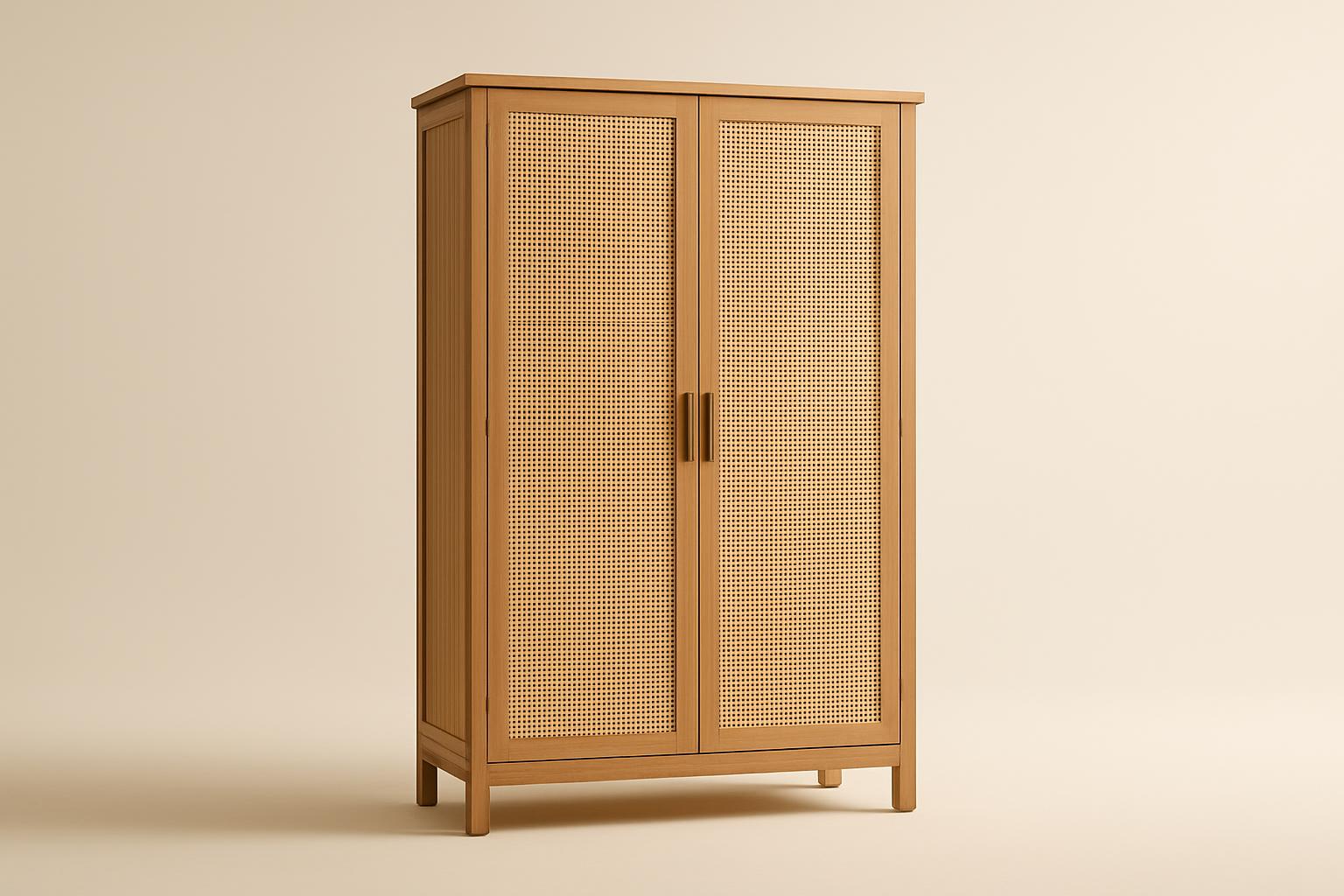 Cane-Door Wardrobe