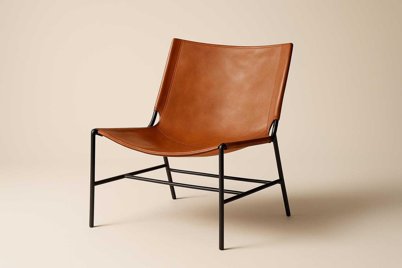 Leather Sling Chair