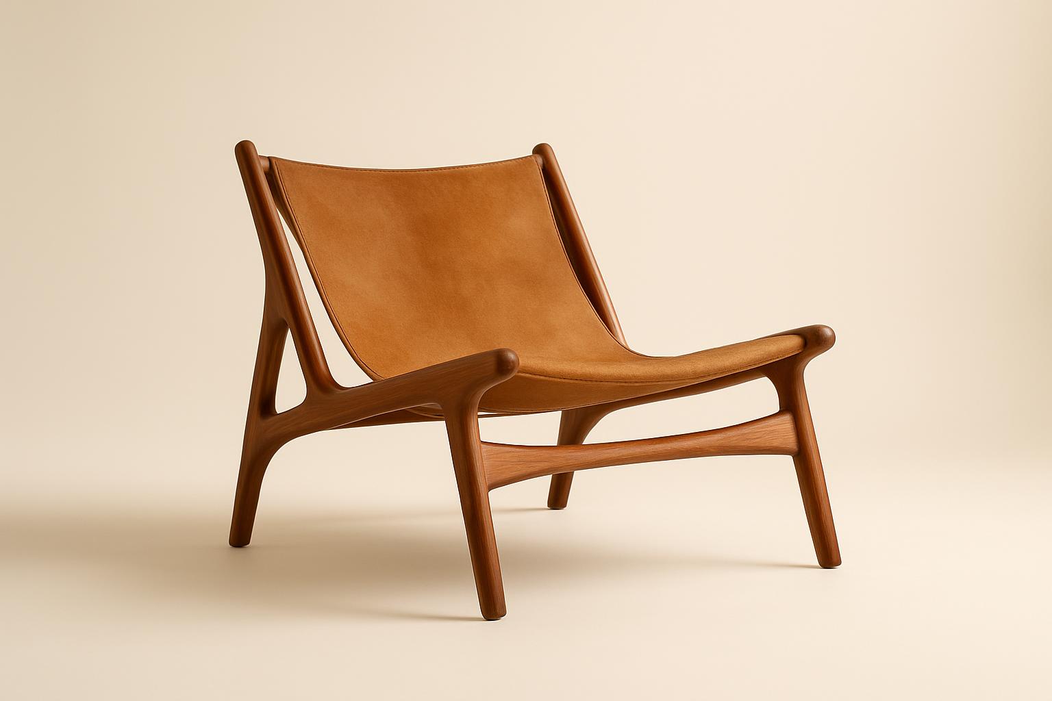 Parota & Hide Lounge Chair