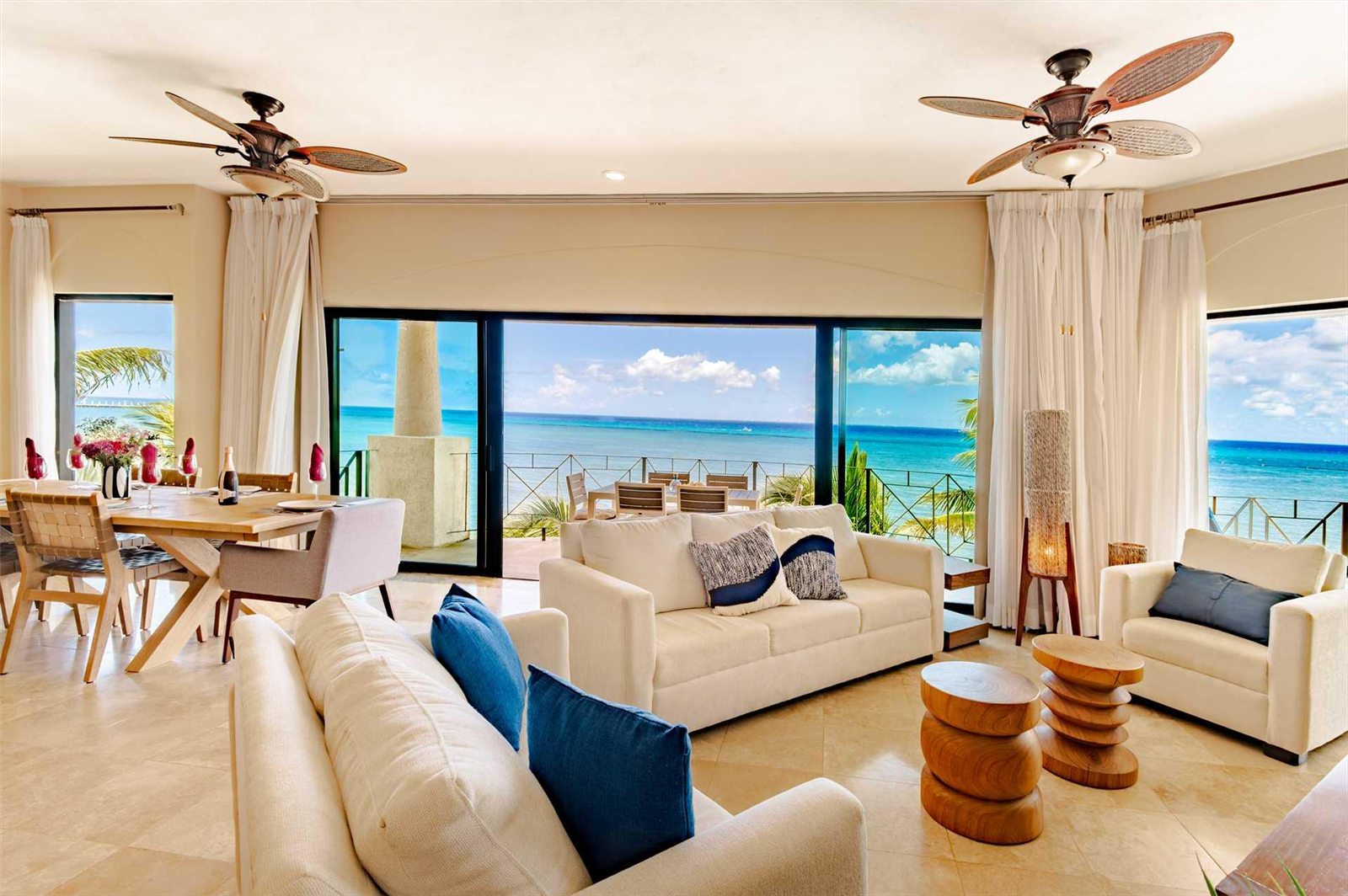 The living room as it was handed over